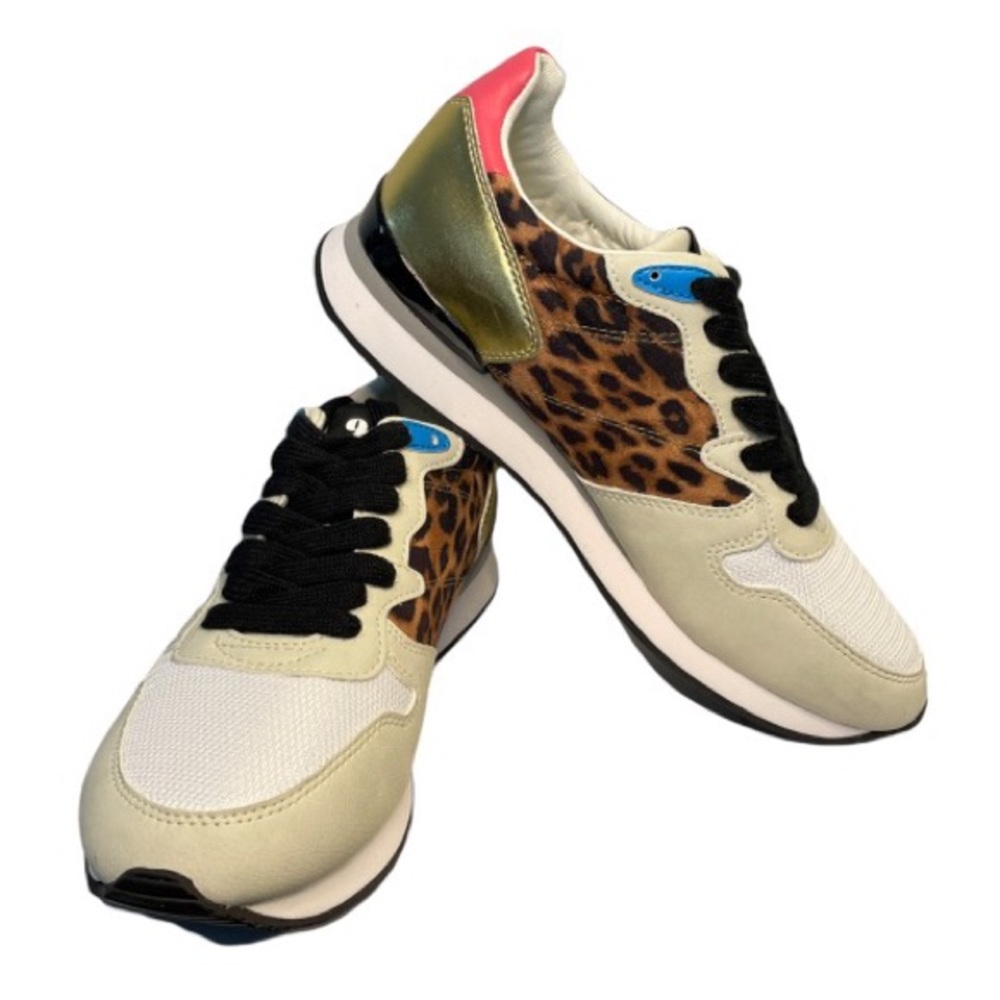 Nine West NWT Mixed Print Design Sneakers